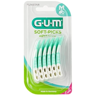 Imagen de GUM 650 SOFTPICKS Advanced Regular, 60 Unidades, Negro, Estándar