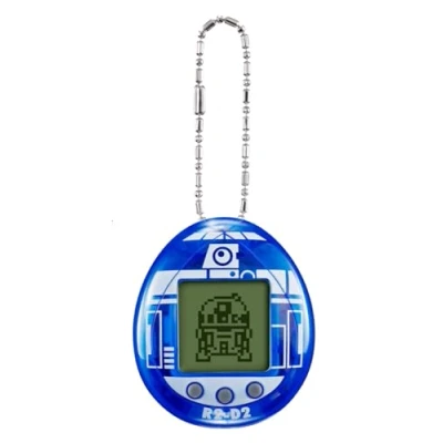 Imagen de Tamagotchi 88822 Star Wars R2D2 Virtual Pet Droid con minijuegos, Clips de animación, Modos Extra y Llavero (Azul), Multicolor