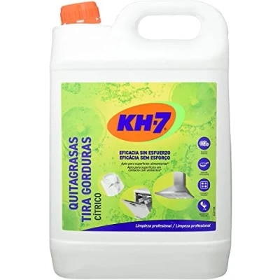 Imagen de KH 7 Quitagrasas Profesional, Elimina sin esfuerzo la grasa y suciedad más incrustada, Con Aroma Cítrico Garrafa 5L