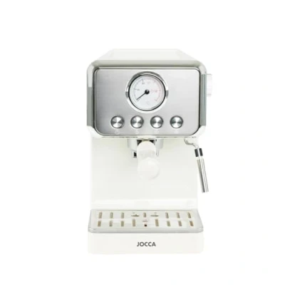 Imagen de Jocca Cafetera Espresso Retro 15 Bar de Presión Depósito Agua Extraíble 1,7L Filtro para 1 2 Tazas (40/80ml) Bandeja Goteo Protección contra Sobrecalentamiento 1400W