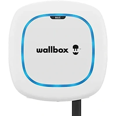 Imagen de Wallbox Pulsar MAX, Cargador para Vehículo Eléctrico (7.4kW, Type 2, Wi Fi, Bluetooth, OCPP, Interior/Exterior, 5m Cable, facíl de Instalar), Blanco