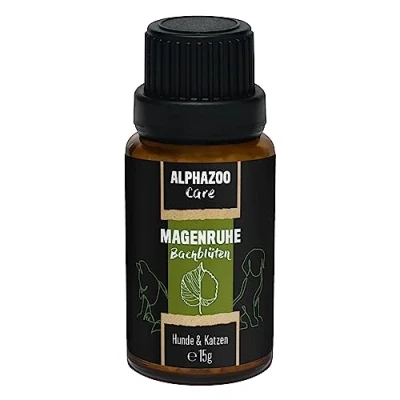 Imagen de alphazoo Tranquilidad gástrica Flores de Bach para Perros y Gatos 15g, Globules Regular la digestión estimular Actividad gastrointestinal, calmar Reducir flatulencia