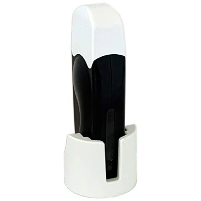 Imagen de EpilWax Calentador de Cera para Rollos 100 ml con Base Dispositivo Cartuchos Recambio (Individual base, Negro)