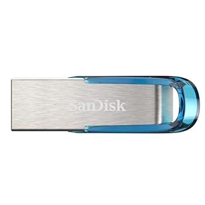 Imagen de SanDisk 128GB Ultra Flair USB 3.0 Flash Drive, up to 150mb/s Read speeds, Tropical Blue