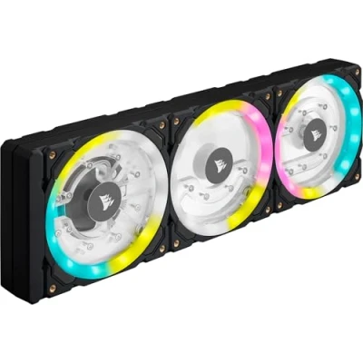 Imagen de Corsair Hydro X Series XD7 RGB Pack de Bomba/Depósito (Sistema Placa Distribución 360 mm, Bomba PWM D5, Depósito 140 ml, 36 LED Direccionables Individualmente) Negro