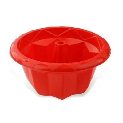 Imagen de Dr. Oetker Flexxibel Love Molde silicona Horno Redondo para Rosco Alto, apto lavavajillas, flexible resistente al calor color rojo 18x18x9 cm, 1ud.