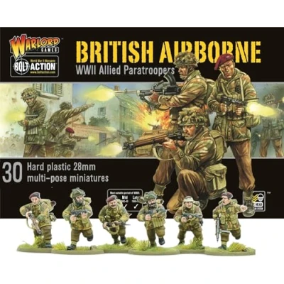 Imagen de WAR 402011009A Juegos De Warlord Aerotransportado Británico WWII Paracaidistas Aliados Bolt Action
