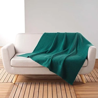 Imagen de Douceur d&#039;Intérieur Suave Interior Plaid, Petrole, 125 x 150 CM