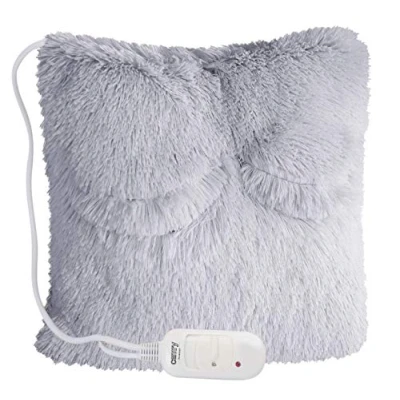 Imagen de Camry CR 7428 Cojín Térmico, Almohadilla Eléctrica Térmica para Cervicales, Cuello, Espalda, Lumbar, Mando con 2 Niveles de Temperatura, Eléctrico Calor, Funda Lavable, Gris, 80W
