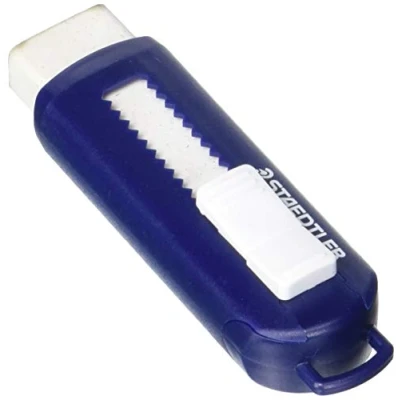 Imagen de Staedtler 525 PS1 Gomma con protezzione in plastica, ftalati e latex free, Bianco/Blu, 1 pezzo