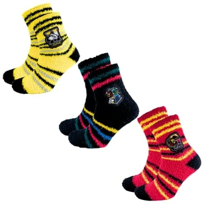 Imagen de Harry Potter Calcetines, Set de 3 Calcetines estar por Casa, Antideslizantes, Hogwarts para Mujer y Adolescentes, Regalo