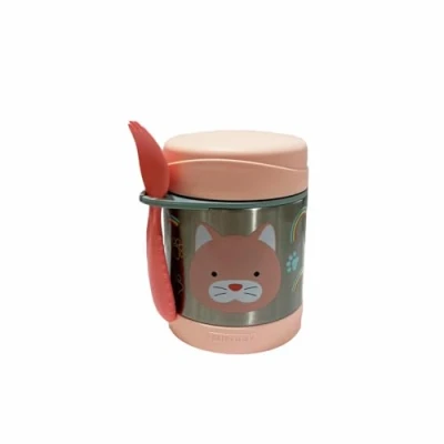 Imagen de Skip Hop Zoo Caja para calentar (acero inoxidable), diseño de gato