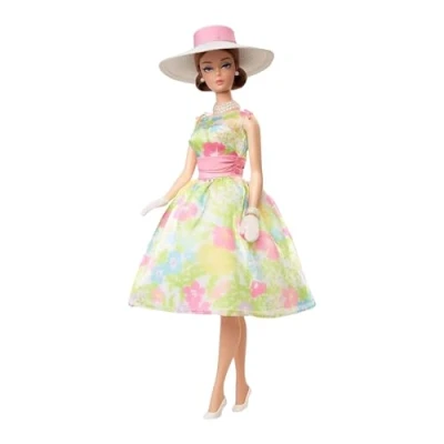 Imagen de Barbie Signature 12 DÍAS de PRIMAVERA Muñeca con pelo castaño y días sorpresas, edición limitada colección, HRM27