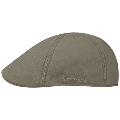 Imagen de Stetson Gorra Texas Cotton con protección UV 40+ Plana de algodón Unicolor Primavera/Verano Verde Oliva XL (60 61 cm)