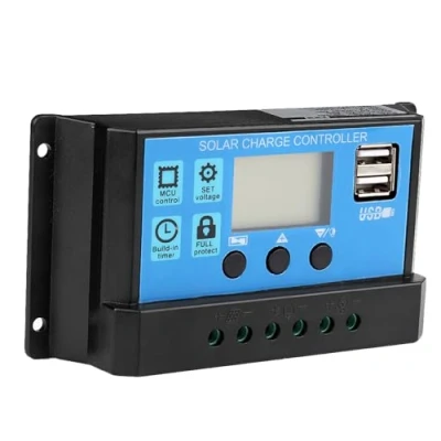 Imagen de Controlador de carga solar, 60A/50A/40A/30A/20A/10A 12V 24V solar automático PWM(60A)