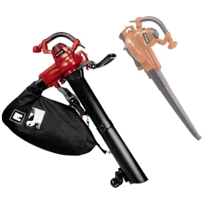 Imagen de Einhell Aspirador de hojas eléctrico GC EL 3000 E, 3000W, función succión/soplado, sistema electrónico velocidad, ventilador con rueda aluminio, empuñadura adicional, bolsa colectora 45L