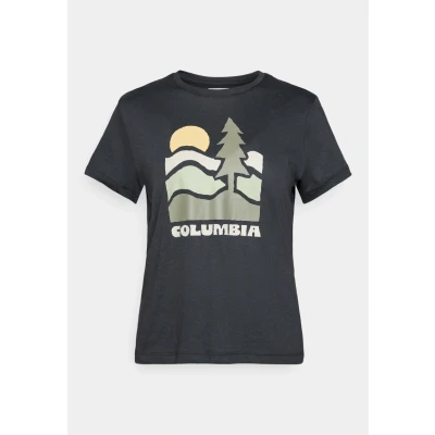 Imagen de Columbia RUBY SPRINGS Graphic Fitted Camiseta estampada, Mujer, Talla: XL, Black