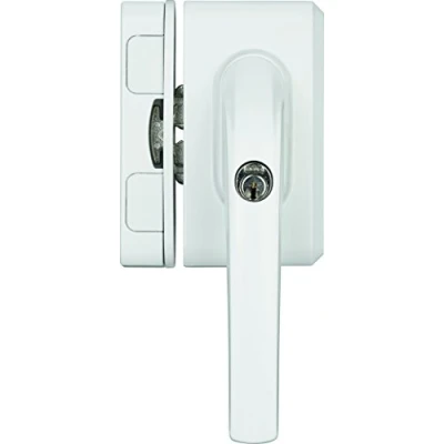 Imagen de Abus fo500n al0089 maniglia con blocco, serratura a spinta cilindro per finestre, chiave maestra, livello di sicurezza: 10, 71328, bianco