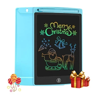 Imagen de HOMESTEC Tableta Escritura LCD Color, Pizarra Digital para apuntar recordatorios Escribir o Dibujar (8,5 Pulgadas, Azul)