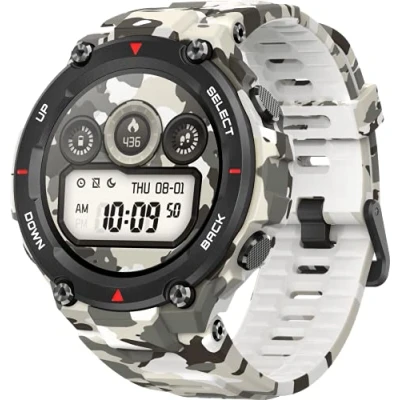 Imagen de Amazfit T Rex Reloj Inteligente Camuflaje AMOLED 3,3 cm (1.3&quot;) GPS (satélite), 58 g, CAMO
