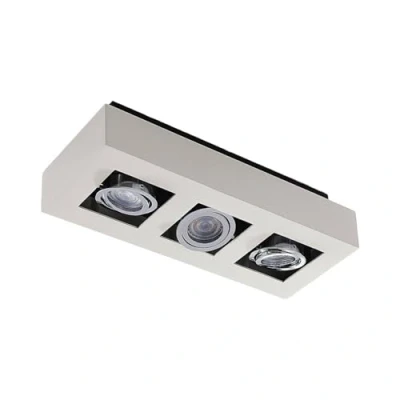 Imagen de lámpara de techo &#039;Vince&#039; (Moderno) en Blanco hecho Aluminio e.o. para Pasillos (3 llamas, GU10) Arcchio techo,