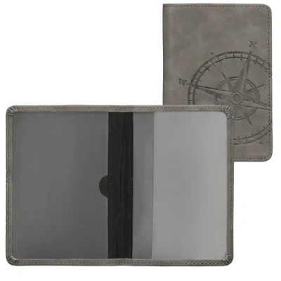 Imagen de kwmobile Funda para Permiso de circulación Coche en Cuero sintético Espacio Tarjetas 9.2 x 13 CM doblado Mapa del Mundo