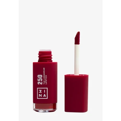 Imagen de 3INA MAKEUP The Longwear Lipstick 250 Labial Líquido Rojo de Larga Duración con Acido Hialurónico para Hidratar los Labios Barra Matte Alta Pigmentación Vegan Cruelty Free