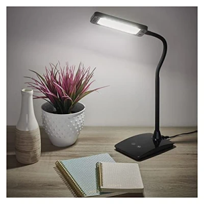 Imagen de Emos z7599b, lámpara de mesa LED Eddy negro, Metal, Black, 15,5 x 9,5 26 cm