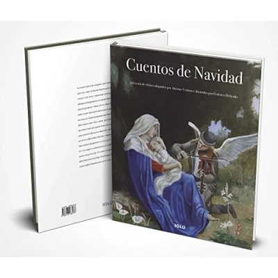 Imagen de Cuentos de Navidad. Libro Ilustrado Regalo. Selección Clásicos Navidad Españoles: Pardo Bazán, Clarín, Blasco Ibañez… Ilustrados Federico Delicado. Idea Regalo