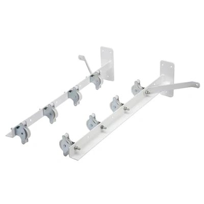 Imagen de Sauvic 89396 Tendedero con 8 Poleas plastificado,Color Blanco, 55 x 19,5 13,5 cm
