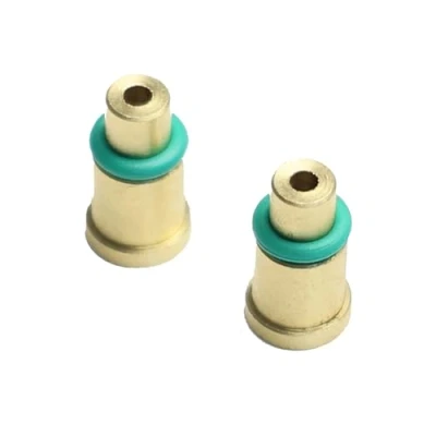 Imagen de Navrange 2 adaptadores de recarga gas latón para S.T Dupont tapas rojas Ligne1 encendedor pieza reparación bricolaje