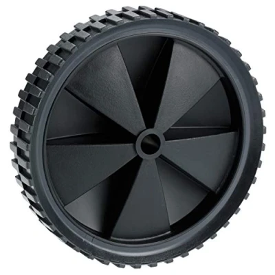 Imagen de Dörner + Helmer llanta de plástico Perfil Perno (diámetro 150 mm, con neumáticos PVC, Ancho Rueda 30 Capacidad Carga 25 kg) 709150, Schwarz, 150x30mm