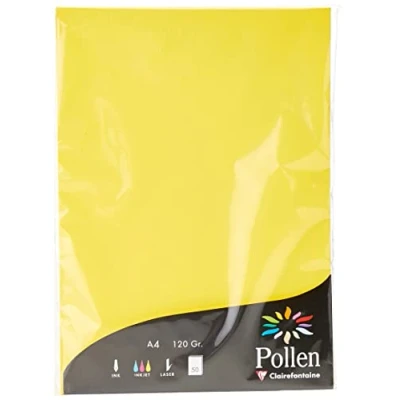 Imagen de Clairefontaine Pollen Papel de calco, 21 x 29,7 cm, color Jaune Soleil