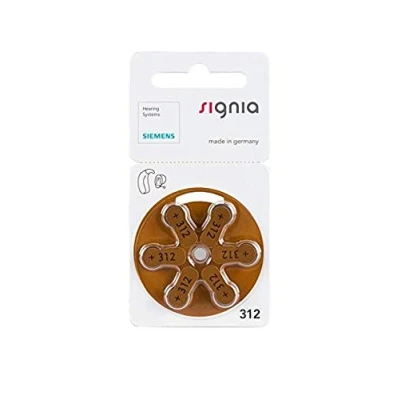Imagen de Siemens Hearing Aid Batteries Size 312 10 Packs of 6