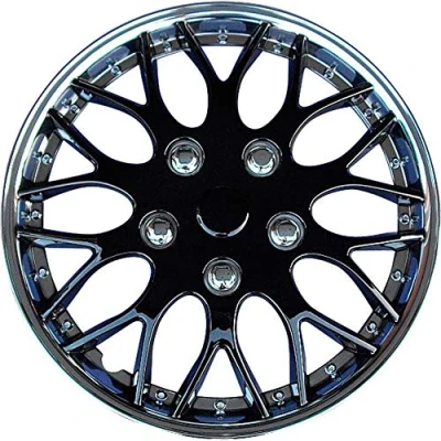 Imagen de AUTOSTYLE KT970 16C/IB Juego de 4 Tapacubos Missouri 16 Pulgadas Cromo/Negro