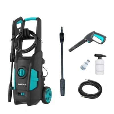 Imagen de Gavatech Hidrolimpiadora Alta Presión 1800W, 390 l/h, Manguera 5 m, con Depósito de Detergente