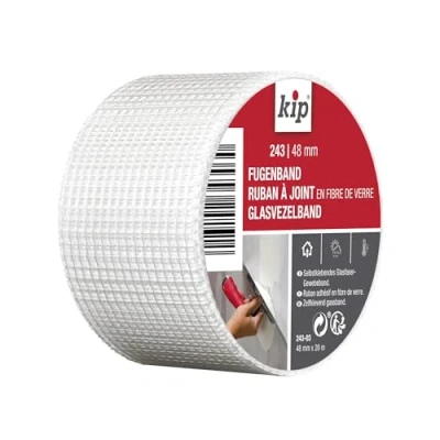 Imagen de kip Tape 243 03 Cinta de sellado fibra vidrio para encolar juntas, 48 mm x 20 m