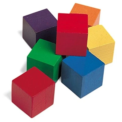 Imagen de Learning Resources Cubos de madera colores 1 pulgada (set 102)