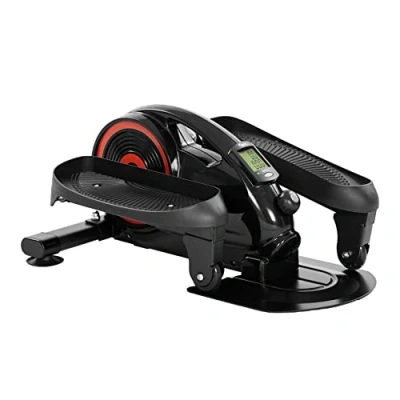 Imagen de KM Fit Leg Trainer con Pantalla LCD y App Bicicleta estática Mini elíptica Crosstrainer para casa Oficina Resistencia magnética continuamente Ajustable hasta 100 kg