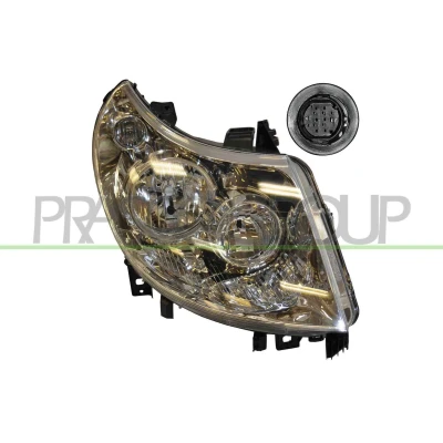 Imagen de PRASCO FT9304913 Faros derecha H7, H1 con servomotor para reg. alcance luces FIAT: Ducato III Furgón, Camión de plataforma / Chasis