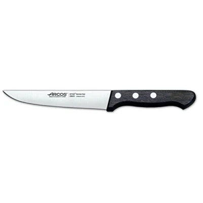 Imagen de Arcos Serie Atlantico, Cuchillo Cocina, Hoja de Acero Inoxidable 135 mm, Mango madera Palisandro color Marrón