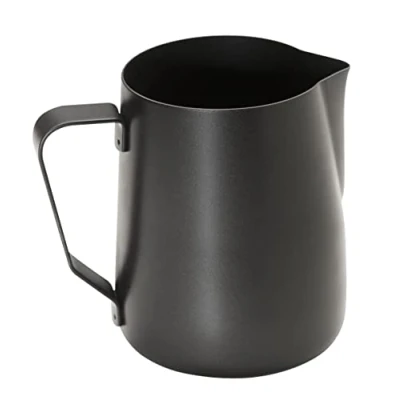 Imagen de APS universal Tetera de acero inoxidable en negro con un diámetro 8 cm y 10 altura