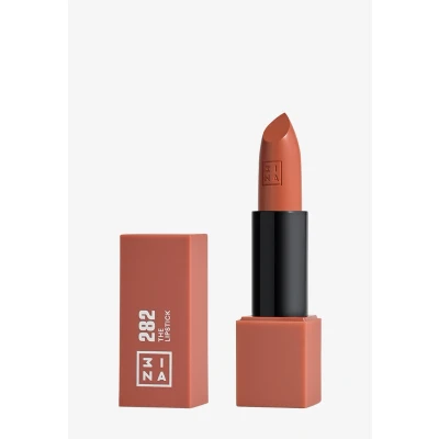 Imagen de 3INA MAKEUP The Lipstick 282 Marrón Suave Labial Cremoso Barra de Labios Mate con Vitamina E y Manteca Karité Alta Pigmentación Olor a Vainilla Vegan Cruelty Free