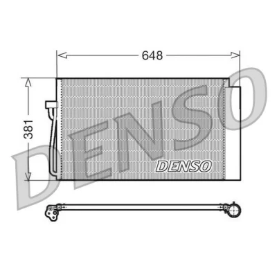 Imagen de DENSO DCN05017 Condensador con secador 648x381x16 R 134 a 648 BMW: 5 Berlina, Touring