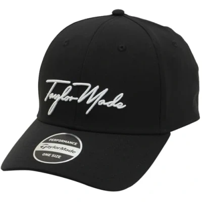 Imagen de TaylorMade Tm23 Script Seeker Gorra de Golf béisbol, Negro, Talla única para Hombre