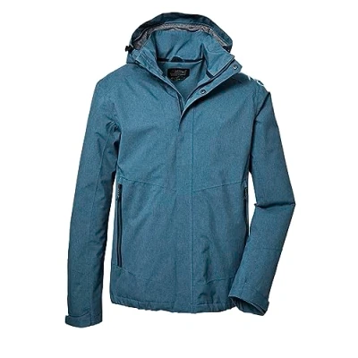 Imagen de killtec Hombre Chaqueta funcional/chaqueta de exterior con capucha desmontable KOS 53 MN JCKT, steel blue, XL, 41333 000