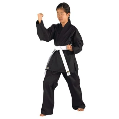 Imagen de KWON Karatea shadow Kimono de artes marciales infantil, tamaño 140 cm, color negro