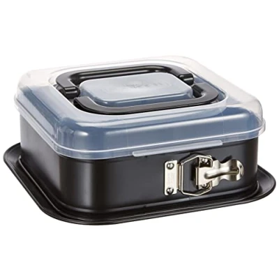 Imagen de ORIGINAL KAISER Bake&amp;Take Molde transportable Cuadrado con Base Desmontable Antiadherente 24 x cm