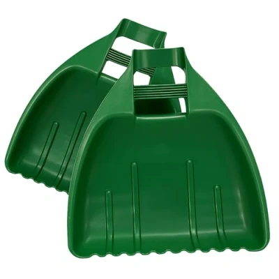 Imagen de Whitefurze G25LG1 Set de 2 Escoba para Hojas en Forma Mano, Color Verde