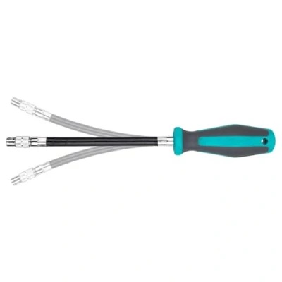 Imagen de wolfcraft Atornillador manual con vástago flexible I 1236000 Para trabajos en puntos de difícil acceso
